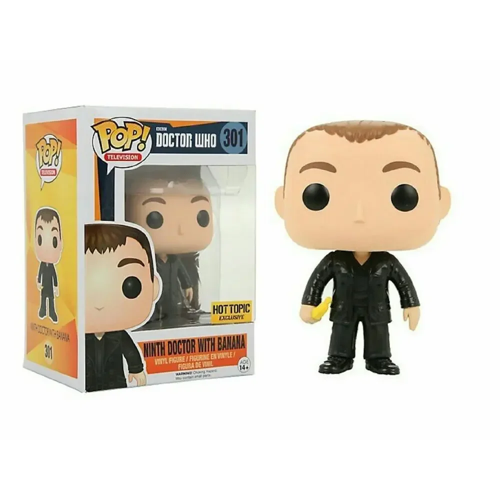 Funko Pop 9th Doctor with Banana Hot Topic Exclusive Doctor Who #301 Vaulted - Picture 5 of 6
